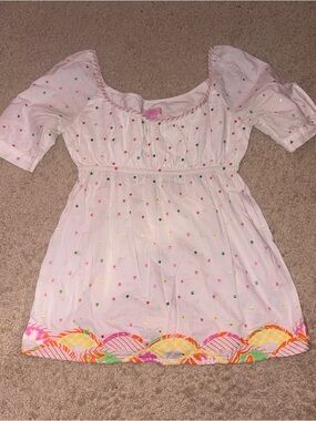 Lilly Pulitzer Swiss dot blouse